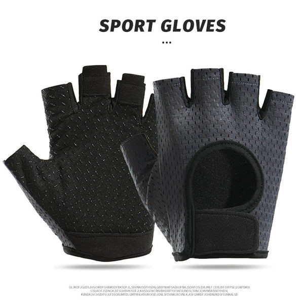 Breathable Fitness Gloves for Men and Women, Non-Slip Half-Finger Yoga Pull-Up Gloves, Anti-Callus