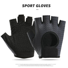 Breathable Fitness Gloves for Men and Women, Non-Slip Half-Finger Yoga Pull-Up Gloves, Anti-Callus