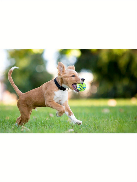 Engaging Giggle Ball Designed for Both Dogs And Cats - A Pet Puzzle Toy That Produces Distinctive Giggling Noises - Sturdy Chew Toy to Alleviate Boredom - Made from Safe Vinyl - Measures 12.95 cm, Without Battery