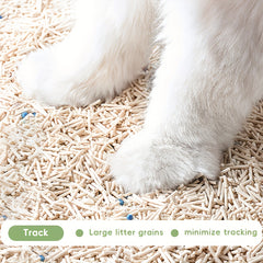 Multi-Buy Discounts, Premium Plant-based Cassava Tofu Mixed Cat Litter (2.3*1 Kg), Deodorizing Cassava Tofu Cat Litter - Clumping, Low Dust, Easy To Clean, Fast Clumping, Odor Control, Non-stick Bottom, Flushable, New Upgraded Formula, Long-lasting