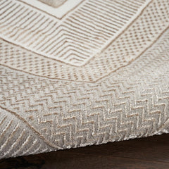 Glitz Ivory Border Runner, 69 X 229 Cm