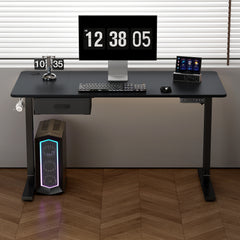 Electric Standing Desk, Sit Stand Table, Height Adjustable Electric Standing Computer Desk with USB Charging Port and Desk Drawer for Home Office