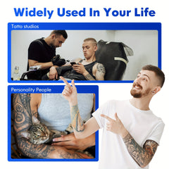 D810B Portable Inkless Thermal Printer - A4 Size, Prints Documents And Labels, Wireless Connection, USB Charging, Perfect For Travel And Office Use, Compatible With IOS And Android, Ideal Gift For Tattoo Artists And Business Professionals
