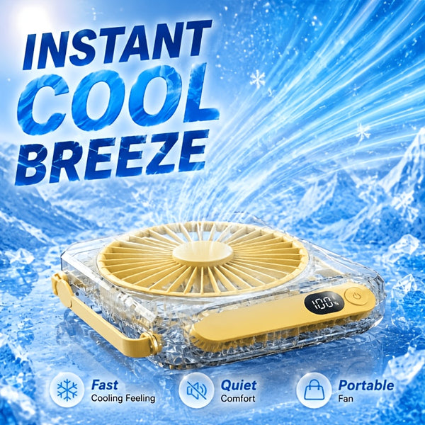 USB Rechargeable Mini Fan with High Speed Airflow And Long Battery Life for Study Office Commuting And Travel