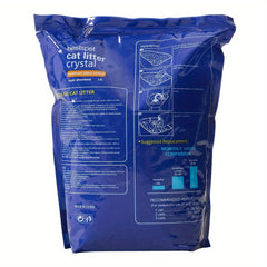 3.8L/ 5L/ 10L Silica Cat Litter Crystals Kitten Litter Ultra Absorbent 100%, Effective Odour Control, Dust-Free, Comfortable Biodegradable Hygiene Easy to Clean Cat Litter
