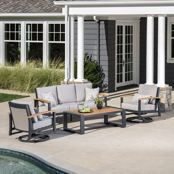 Sunvilla Wills 4 Piece Deep Seating Set + Cover
