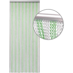 Aluminium Door Fly Screen Metal Chain Curtain Blind Insect Blinds 214cm *90cm