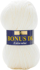 Sirdar Hayfield Bonus DK Double Knitting, White (961), 100G