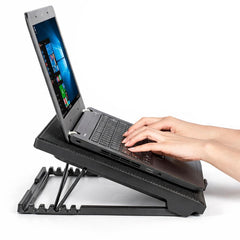 Laptop Cooling Pad 3/5 Fans Adjustable Stand USB Quiet Cooler with LED for 12–17 Inch Notebook
