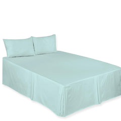 Chilimilii Box Pleated Base Valance Sheet Plain Bed Skirt for Platform Beds All Sizes Available