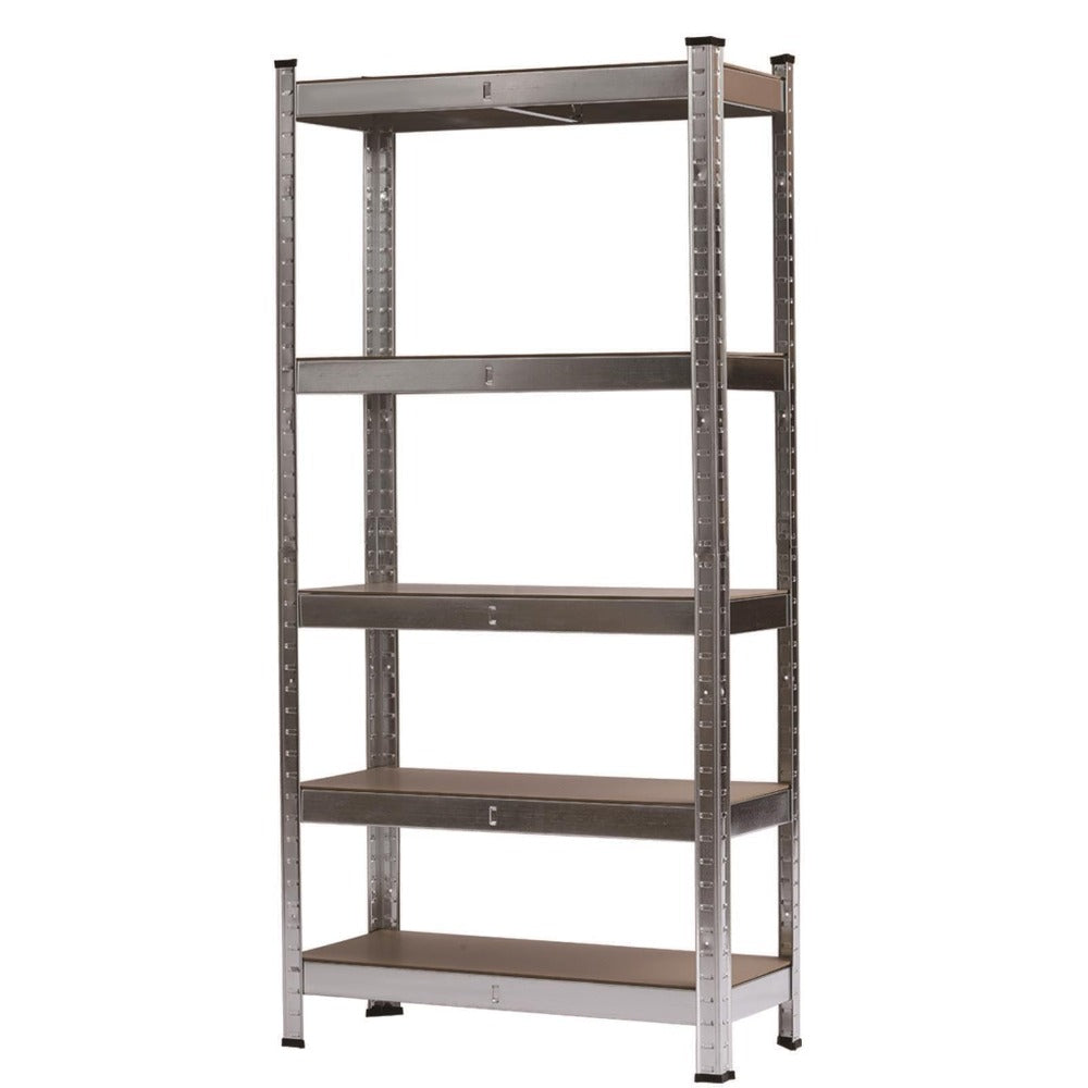 5 Tier Metal Shelving Unit, Heavy Duty Garage Shelving Units, Racking Shelving for Warehouse Workshop Office 148*75*30cm