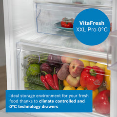 Bosch KFF96PIEP Multi Door Fridge Freezer, E Rated in Silver