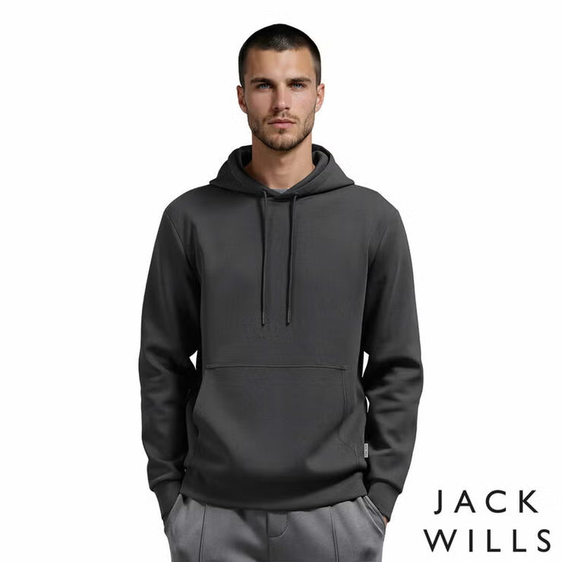 Jack Wills Men'S Interlock Hoodie in Grey