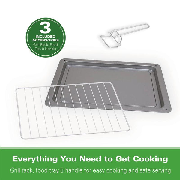 Mini Oven with Double Hotplate, 28L, by Hamilton Beach