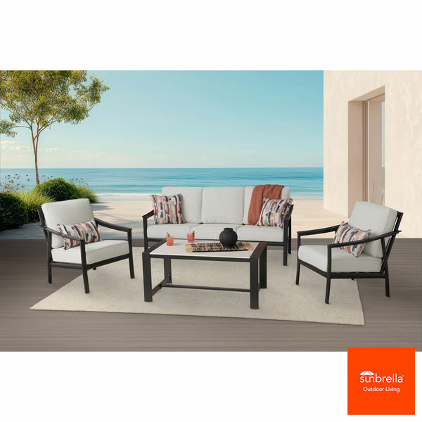 Agio Stinsley 4 Piece Deep Seating Set + Cover