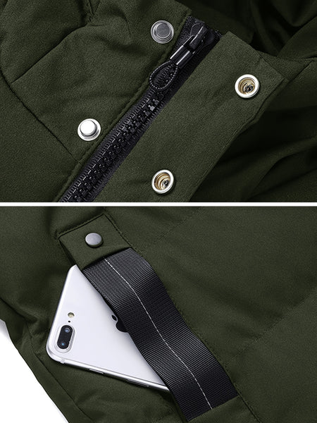 Jingmeleng Selection: Men's Simple Casual Soft and Comfortable Padded Hooded Coat, Stylish and Versatile