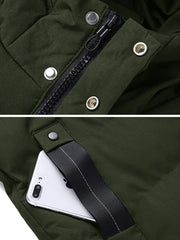 Jingmeleng Selection: Men's Simple Casual Soft and Comfortable Padded Hooded Coat, Stylish and Versatile
