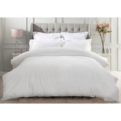 Belledorm Pure Egyptian Cotton Sateen 1000 Thread Count Duvet Cover in 4 Sizes, White