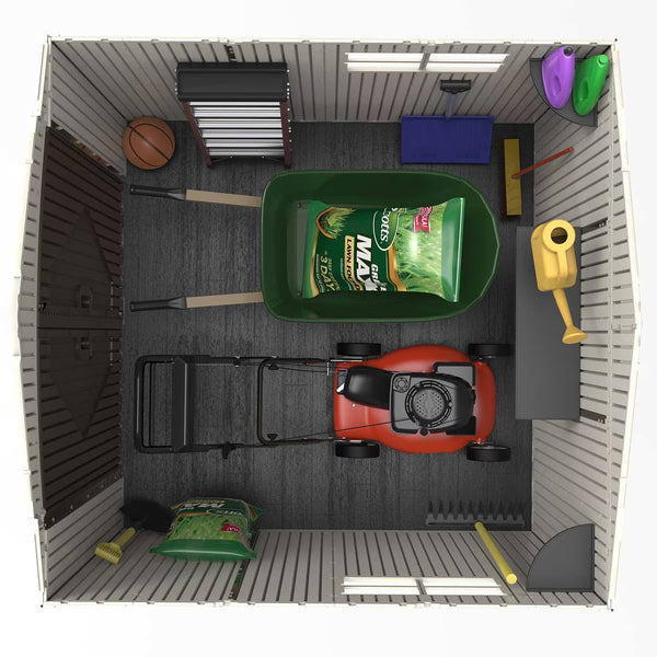 Lifetime 7Ft X 7Ft (2.1 X 2.1M) Outdoor Storage Shed - Model 60042