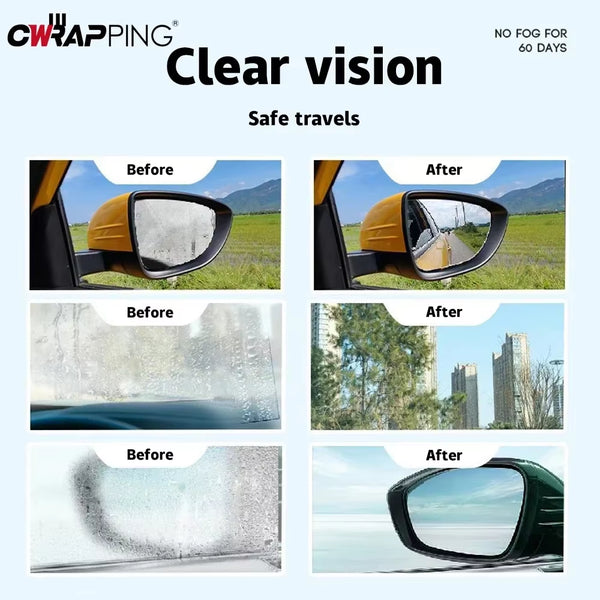 Car Glass anti Fog Agent Windshield Wiper Rearview Mirror Glass Liquid Windscreen Fog Repellent Spray for Car Coating Accessorie