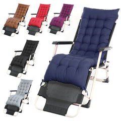 1pc Breathable Ventilated Sun Bed Recliner Bench Cushion with Waist Support, Thick Garden Seat Pad 162*52*10cm, Multi-Color Options, Long Bench, Seat Cushion, Contemporary Style