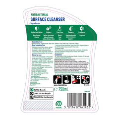 Dettol Antibacterial Surface Cleanser, 4 X 750Ml