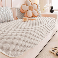 1pc Plush Sofa Cushion 1 2 3 4 Seater, Pet Friendly Sofa Cover, Breathable Sofa Slipcover Couch Cover Seat Cushion, Machine Washable, Warm Thickened Soft and Cozy Non-Slip Furniture Protector Sofa for All-Seasons, Living Room, Bedroom, Office, Home Decor