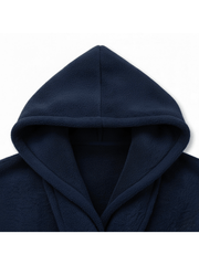 Luxury 100% Cotton Hooded Bathrobe | Soft Terry Towel Material Premium | One Size That Fits All Absorbent & Comfortable Robe for Men & Women Robe for Bathroom, Spa & Home