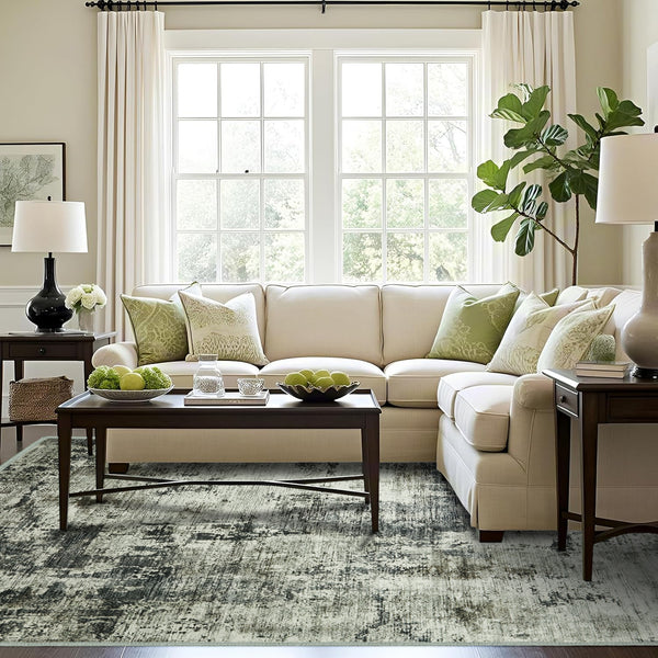 1pc Ultra Soft Cashmere Carpet – Soft Plush Low Pile Bohemian Rug, Non-Slip Rubber Backing Area Mat, Pet-Friendly & Machine Washable Floor Mat for Living Room, Bedroom & Home Decor, Perfect Holiday Gift