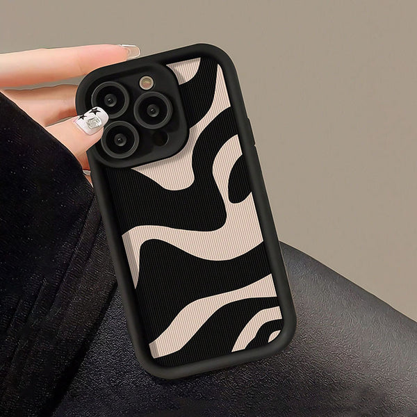 Phone Case: Bamboo Black Simple Luxury Thick Anti-drop Zebra Pattern Phone Case for iPhone 17 Pro 17 Pro Max 17 Air 16 Pro Max 16 16 Pro 16 Plus 15 15 Plus 15 Pro 15 Pro Max 11 12 13 14 Pro Max XS XR 11 Pro 11 Pro Max 12 Pro 12 Pro Max 13 Pro 13 Pro