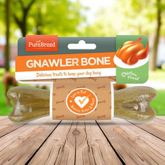 Chicken Gnawer Bones – 7-Inch Dog Chew Treat | Chicken-Flavored Long Chew Stick for Medium & Large Dogs | Tasty & Delicious Training Reward