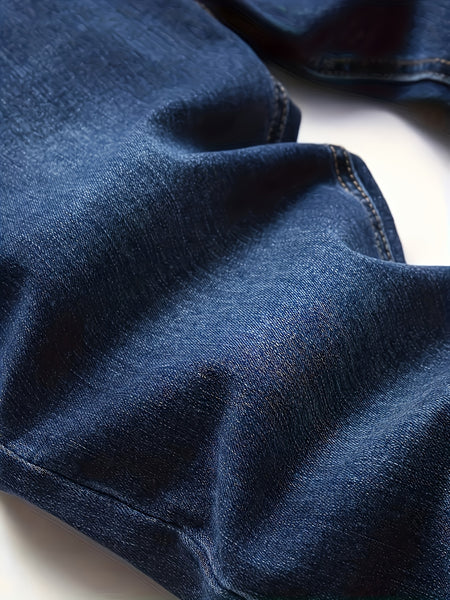 Men's Elastic Jeans Slim Fit Korean Style for Teens