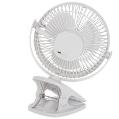 Desk fan with clip, rechargeable, 15.5 cm, 360° rotation, USB-C, Adler