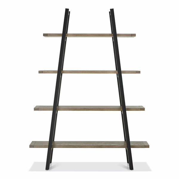 Bentley Designs Camden Weathered Oak & Peppercorn Open Display Unit