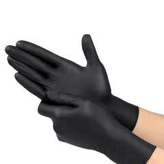 50/102pcs Black Composite Nitrile Gloves - Disposable Cleaning Gloves, Suitable for Kitchen, Dishwashing, Home Cleaning, Handheld, Latex Free, Suitable for Indoor and Outdoor Use, Kitchen Cleaning Gloves