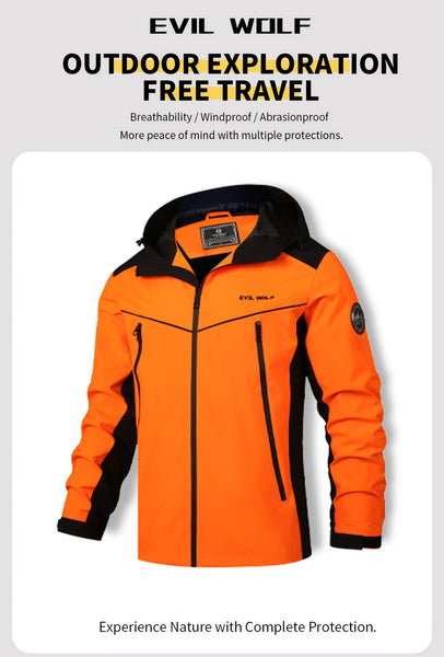 Men's Patchwork Slim-fit Jacket, Suitable for Spring and Autumn Wear, Men's Long-zipper Large-pocket Varsity-style Jacket