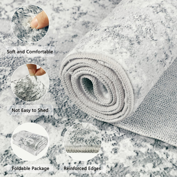 1pc Hallway Runner Rug Non Slip Carpet Runners 80x300cm Modern Abstract Hall Runner Carpet Runner Washable Kitchen Rugs for Hallway Entryway Kitchen Bedroom