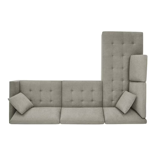 Thomasville Miles Grey Fabric Corner Sofa with Power Footrests, Left Hand Facing