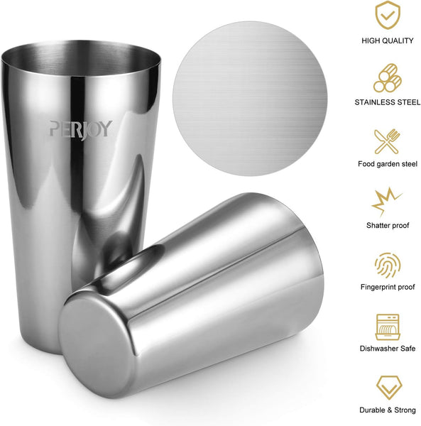 16 Piece Cocktail Shaker Set, Stainless Steel Bar Accessories for Home Pub, Boston Shaker Gift Set