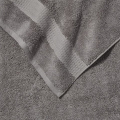Grandeur 100% Hygro Cotton Bath Towels, Pack of 2 in Grey