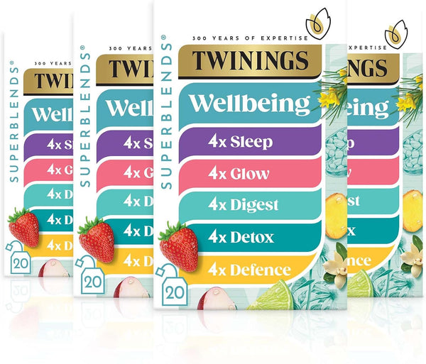 Twinings Advent Calendar 2025 Premium Tea Selection, 24 Delightful Green & Herbal Infusion Tea Bags