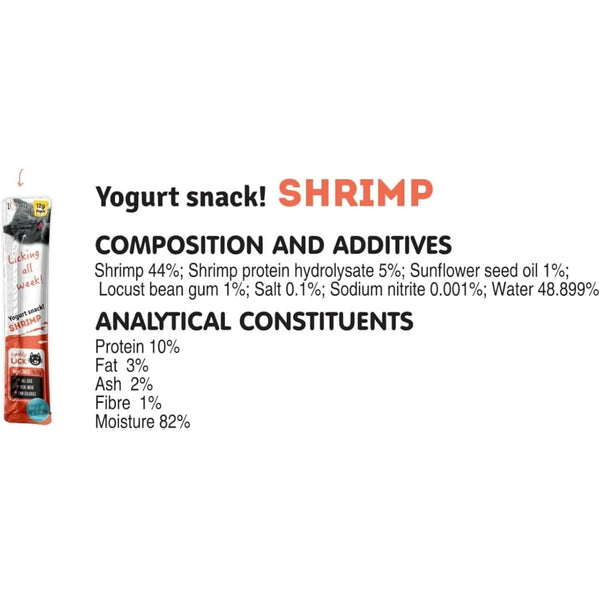 Cat Yoghurt Lickable Treats (25 Pack) Mixed Variety - Chicken, Salmon, Tuna & Shrimp – Creamy Cat Treats Made with Real Meat – 12g Each 4 Flavours