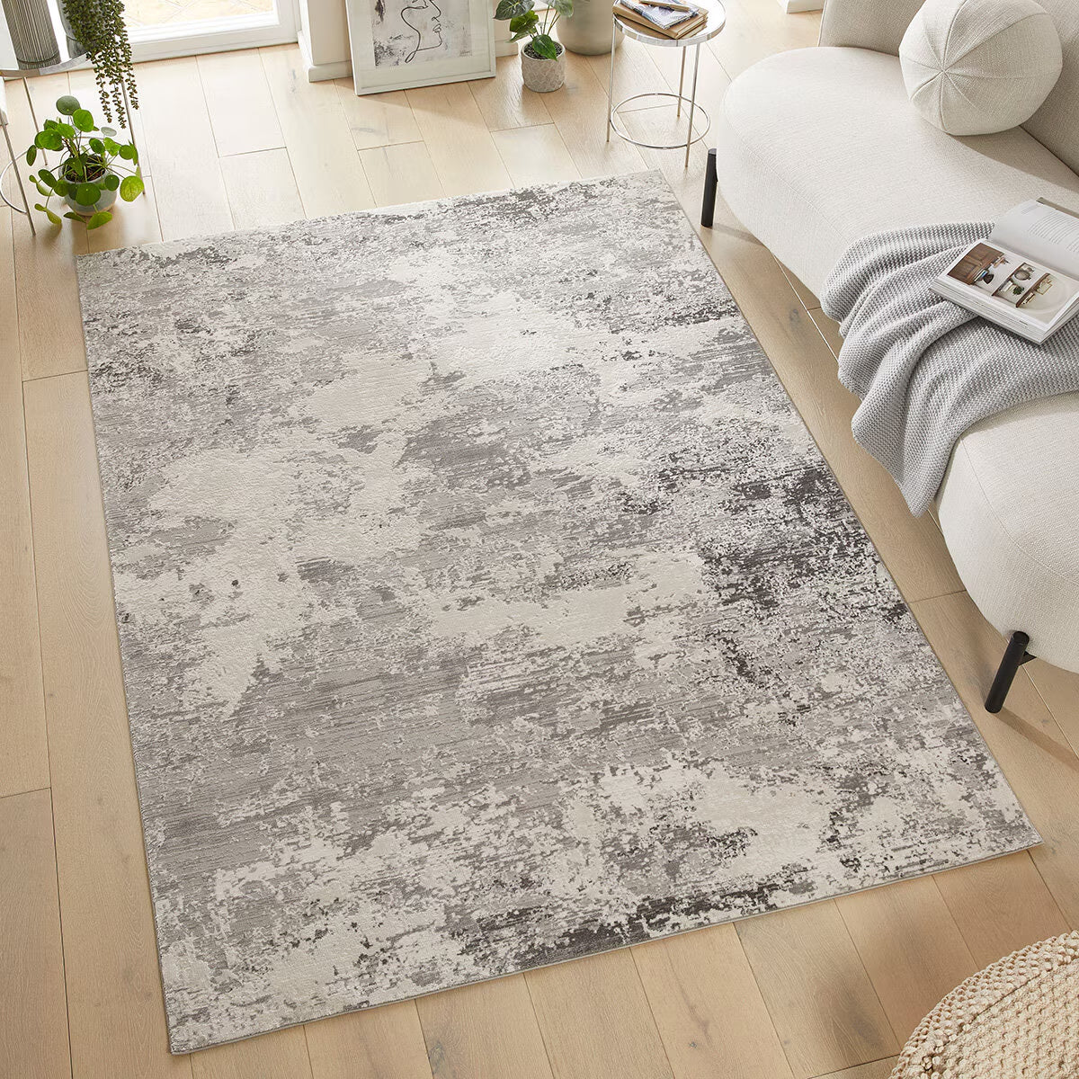 Concept Looms Olivia Grey Rug, in 3 Sizes