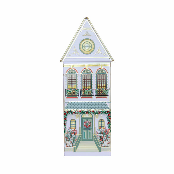 The Silver Crane Co Winter Festive Houses Speculoos Cookies, 345G in 3 colors