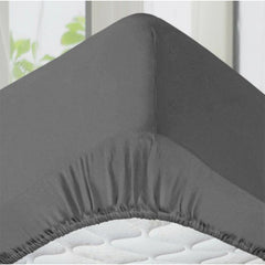 4B 40CM Extra Deep Fitted Sheets with All Around Elastic, Secure Fit for Thick & Pillow Top Mattresses, Wrinkle Resistant Bedding for Everyday Use, Easy Wash & Quick Dry, Smooth Finish for Modern Bedrooms, Durable Long Lasting Mattress Cover, Multiple Siz