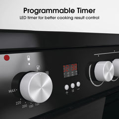 Hisense HDE3211BBUK 60Cm Electric Cooker with Ceramic Hob-Black , a Rated Double Oven