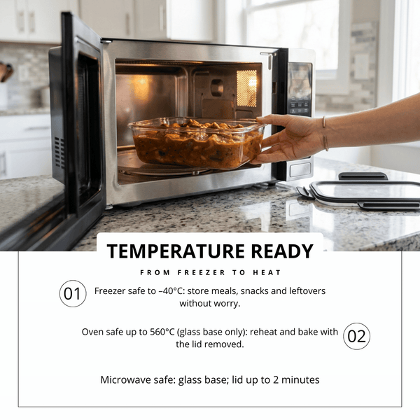 10-Pack Glass Meal Prep Containers with Airtight Lids – Leakproof Food Storage Set (5×1050ml + 5×370ml) – Oven, Microwave, Freezer & Dishwasher Safe