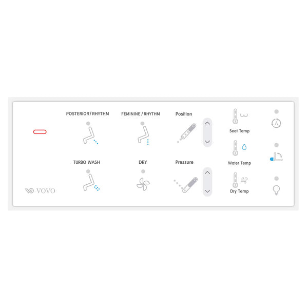 VOVO Smart Toilet in White - TCB-090SA with Vertical or Horizontal Drainage