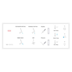 VOVO Smart Toilet in White - TCB-090SA with Vertical or Horizontal Drainage