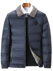 Men'S Jacket Autumn And Winter New Jacket Middle-Aged Thickened Warm Top Men'S Clothing